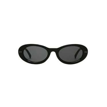Foster Grant Black Oval Women's Sunglasses