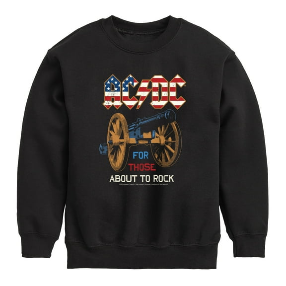 ACDC - For Those About To Rock - Toddler And Youth Crewneck Fleece Sweatshirt
