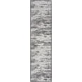 thumbnail image 2 of Unique Loom Outdoor Modern Collection Area Rug - Cartago (2' x 7' 10" Runner Charcoal/Ivory), 2 of 6