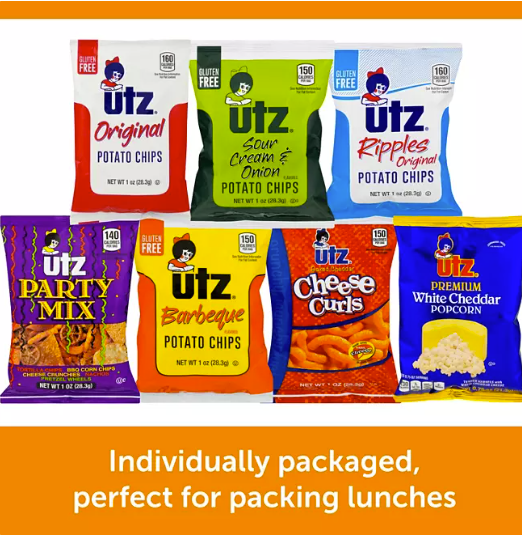 Utz Jumbo Snack Pack (1 oz., 42 ct.)
