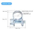 thumbnail image 2 of Unique Bargains 8-10mm Mini Fuel Injection Hose Clamp Zinc Plated Steel Fuel Line Clamp 10 Pack, 2 of 5