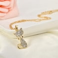 thumbnail image 2 of Collar de gato jinwen plata para niñas, 2 of 7