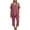 Pink, variant on Quinlirra Womens Summer Two Piece Outfits Casual Linen Shorts Set 2PC Fashion Woman V Neck Short Sleeve Blouse +Loose Pockets Pants Sets