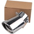 thumbnail image 3 of HAHDAXIA Universal Stainless Steel Exhaust Muffler Tip Pipe Car Oval Rear Exhaust Curved TailPipe Muffler Vehicle Modification, 3 of 6