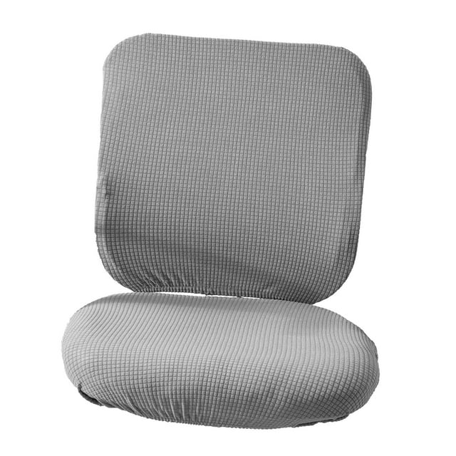 Stretchable Cover Slipcover Washable Easy to Remove Rotating Seat Cover for Rotating Computer , Gray