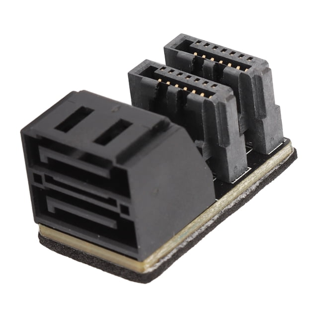 GPU 7Pin, Power Adapter Board For Desktop Graphics CardFor PH572 90 DegreesSATA Dual Interface Both Sides Degree 180 U Turn Angle Connector Steering 12G High Speed