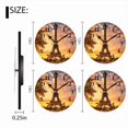thumbnail image 7 of 10 Inch Wall Clock Battery Operated Square Clock for Office, Kitchen, Outdoor, Living Room, Stunning View Of The Eiffel Tower At Sunrise, 7 of 7