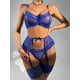 thumbnail image 1 of Ropa interior sexy europea y americana con lazo colgante y costura de rejilla y encaje de pestañas, 1 of 6