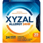Xyzal 24 Hour Allergy Relief Tablets 35 ea (Pack of 2)