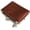 Brown, variant on Women's Small RFID Wallet, Compact Bifold Leather Vintage Coin Purse with Zipper and Kiss Lock
