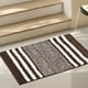 thumbnail image 5 of Tapete de Entrada Extra Grueso de Microfibra a Rayas - Alfombra Antideslizante para Baño y Cocina, Absorbente de Agua, Ideal para La Entrada de La Cocina o El Baño., 5 of 7