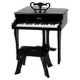 thumbnail image 3 of Hape Grand Piano in Black, Toddler Wooden Musical Instrument, 30 Keys, Includes Bench, 3 of 5