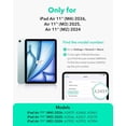thumbnail image 2 of ESR 2-Pack Armorite Screen Protector Compatible with iPad Air 11 Inch M4/M3/M2 (2026-2024, 8th/7th/6th Gen), Military-Grade 9H Tempered Glass with UltraFit Tray, HD Clarity & Bubble-Free, 2 of 9