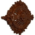 thumbnail image 3 of 35 7/8"W x 22 1/2"H x 4 3/8"P Antonio Ceiling Medallion, Hand-Painted Burnished Mahogany Crackle, 3 of 6