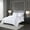 Grey+White#80, variant on Cotton Bedding Set King/Cal King Cotton Sateen Embroidered Comforter Set,Bed In A Bag
