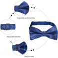 thumbnail image 3 of LAICAIW Solid Banded Adjustable Length Pre-tied Boy's Bow Tie, 3 of 7