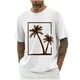 thumbnail image 2 of Tops para hombre, blusas y camisas de cuello redondo y manga corta para hombre, blusas casuales de moda con cuello redondo y estampado para hombre, blusas de poliéster para hombre., 2 of 5
