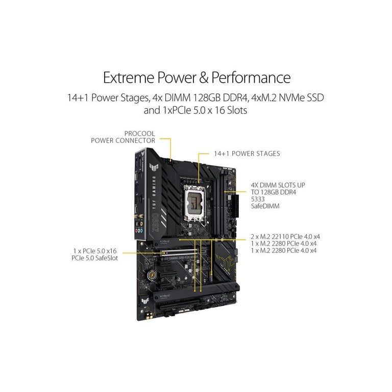 ASUS TUF Gaming Z690-Plus WiFi D4 LGA 1700 Intel 12th Gen ATX