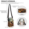 thumbnail image 6 of HELLHERO Pug Meadow Sky Shoulder Bags Adjustable Strap Polyester Adult 4.33"x1.97"x7.09" for Casual Use, 6 of 7