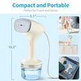 thumbnail image 4 of FOUKUS Handheld Garment Steamer for Clothes: 10S Fast Heat Up Portable Steamer with 260ml Tank, Travel Steamer Wrinkle Remover for Home Dorm Business Trip, Safe for Delicate Fabrics, 4 of 6