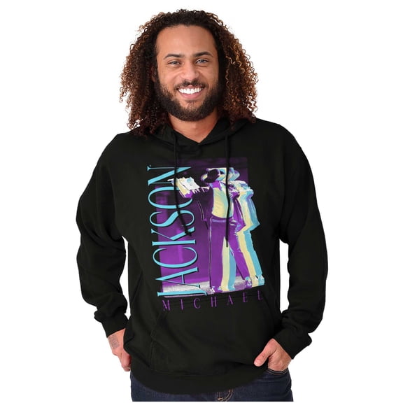 Michael Jackson MJ Dance Glitch Graphic Pullover Hoodie Brisco Brands S