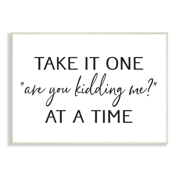 Stupell Industries Are You Kidding Me Humorous Casual Quote Saying Graphic Art Unframed Art Print Wall Art, Design by Lettered and Lined