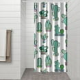thumbnail image 3 of Desert Style Shower Curtain - Southwestern Cactus & Succulent Art, 36x72 Inch Waterproof Quick-Dry Bath Curtain, Machine Washable (Boho Hotel Decor), 3 of 4