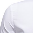 thumbnail image 6 of Dress Shirts for Men Long Sleeve Fitted Button Down Collared Blouses with Floral Print Business Casual Outfits (XL, White), 6 of 7