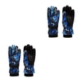 thumbnail image 1 of Jumpingount Guantes para niños Manoplas impermeables Estampado floral frío Fleece Nieve Hebilla ajustable Guante antideslizante para deportes al Type2 NO2, 1 of 6