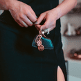 thumbnail image 2 of Gold Flower Keychain, 2 of 8