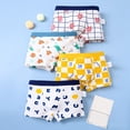thumbnail image 2 of Shadoumai Boys 4 Pack Boxer Briefs Cute Soft Breathable Underwear Toddler Kids Boxer Shorts Soft Comfort Underpants, 2 of 4