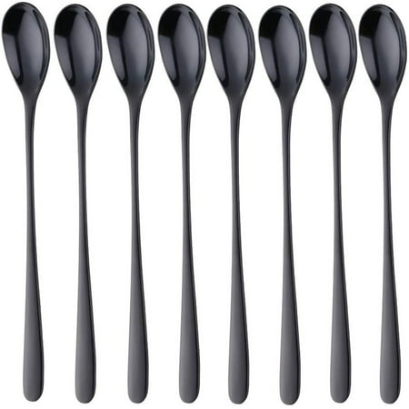 

Banghong 8 Pieces Long Handle Ice Scoop Coffee Cold Drink Mixing Spoon Ice Cream Spoon