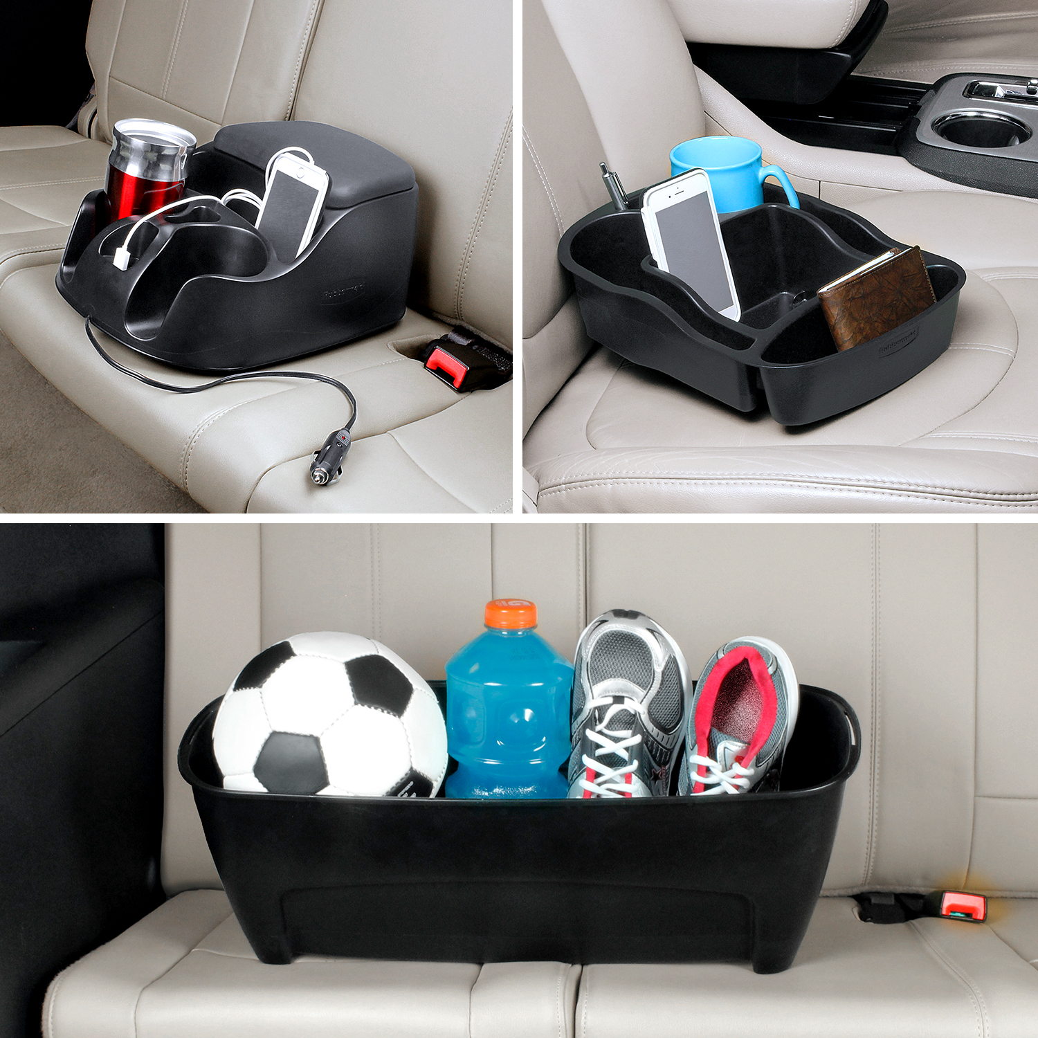 free shipping Dual USB Charging Ports and Cup Holders Remington