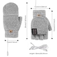 thumbnail image 2 of Guantes calefactables eléctricos recargables Manoplas calefactoras ajustables para deportes de esquí, 2 of 8