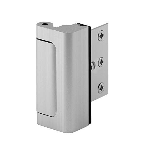 Prime-Line Door Reinforcement Lock U 10827 - Aluminum, Satin Nickel - 3 In, Single Pack