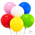 thumbnail image 1 of Globos de látex Bezente Rainbow, 18 cm, 30 unidades, para decoración de fiestas, 1 of 2