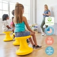 thumbnail image 6 of ECR4Kids Twist Active Wobble Stool, 14in Seat Height, Classroom Furniture, Yellow, 6 of 9