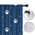 thumbnail image 4 of Blackout Kids Curtains,Paw Print Childrens Insulated Curtains Set Of 2,Bedroom Essentials,Toddler Room Decor 42x63in(106x160cm), 4 of 4