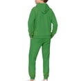 thumbnail image 3 of DISNIMO Green Jamaica Hoodie Sets for Boys Hoodies Sets Kids Hoodies And Sweat Pants Boys Hoodies Size 8-9 Set Kids Clothes Boy 2 Piece Outfit Hoodie Drop Shoulder Pullover Hoodies, 3 of 7