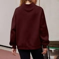 thumbnail image 3 of Generic Womens Oversized Sweatshirts Turtleneck Pullover Long Sleeve Hoodies Cozy Fleece Oversized Tops Fall Fashion Outfits, 3 of 5