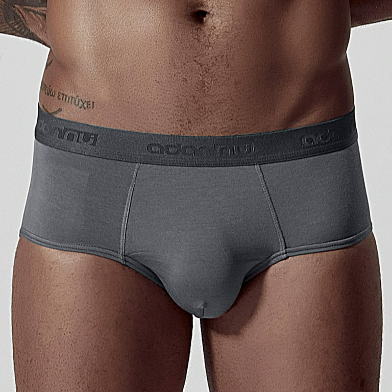 Aayomet Men Underwear Boxer Brief Men's Boxer Briefs Pack, Moisture-Wicking  Cotton Blend Underwear, smell-Control Sexy Boxer Briefs,Gray XXL 