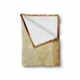 thumbnail image 2 of Floral Soft Flannel Fleece Blanket, Retro Flowers on Old Grunge Paper Background Nostalgic Background Bouquet Print, Cozy Plush for Indoor and Outdoor Use, 70" x 90", Sand Brown Pink, by Ambesonne, 2 of 6