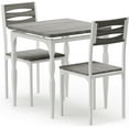 thumbnail image 6 of Garvee Dining Table Set for 2, Dining Table and Chairs Set of 2, 3 Piece Dining Table Set with Spiral Table Legs for Small Spaces Kitchen Apartment, Wash Grey, 6 of 7
