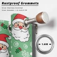 thumbnail image 2 of Outdoor Curtains for Patio Waterproof, Merry Christmas Outdoor Privacy Panels Grommet, Santa Claus Xmas Winter Leaves Snowflake Green Blackout Outside Curtains for Porch/Cabana 54"x108", 1 Panel, 2 of 8