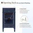 thumbnail image 4 of S-HOME 18-Inch Bathroom Vanity Set With Ceramic Sink And Soft Closing Door，Blue, 4 of 11