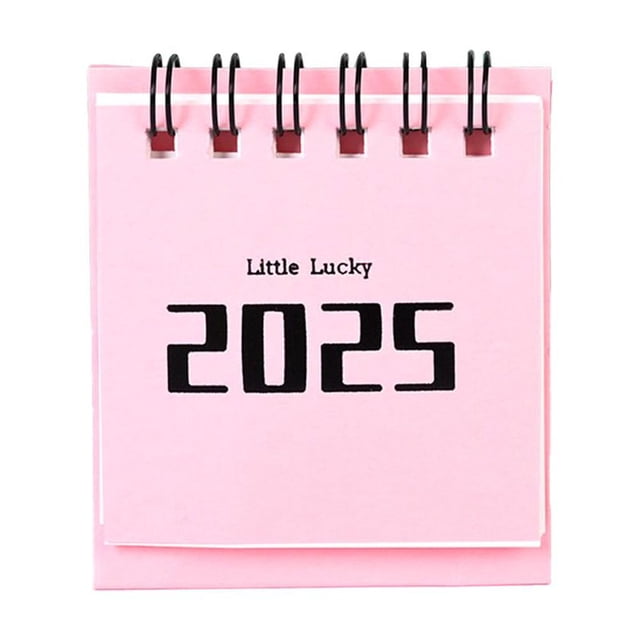 LUVCLS Calendario de escritorio en miniatura 2025 Decoración creativa para la oficina Calendario de escritorio Memo diario ∮