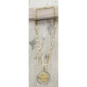 Jewelry Brasilia Necklace Maltese cross    circle Julio Designs Semi Precious Jewelry Made in USA