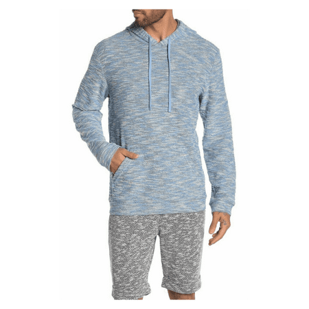 Onia Men's Michael Drawstring Hoodie Sweatshirt Lake Blue Size XL