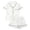 0#White599, variant on Elegyee Girls Halloween Pajamas Ghost Button Down Short Sleeve Top Shorts PJs(1-14 Years)