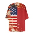 thumbnail image 4 of Abomasnow Women's Plus Size Jackets Independence Day Long Sleeve V-Neck Printed Cardigans Casual Soft Lightweight Coats, 4 of 5